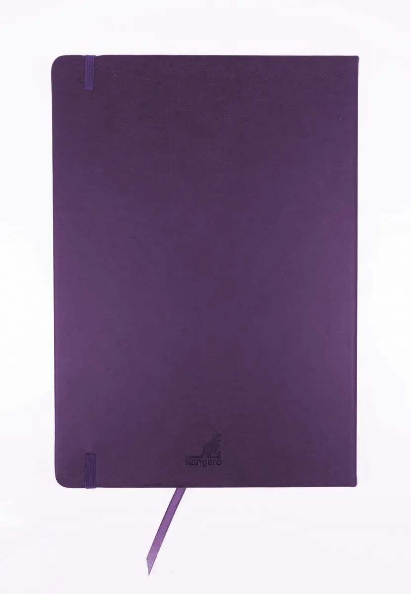 Kangaro K-861332 Schetsboek A4 Purple Heart - met elastiek en lint - afbeelding 6 van 6