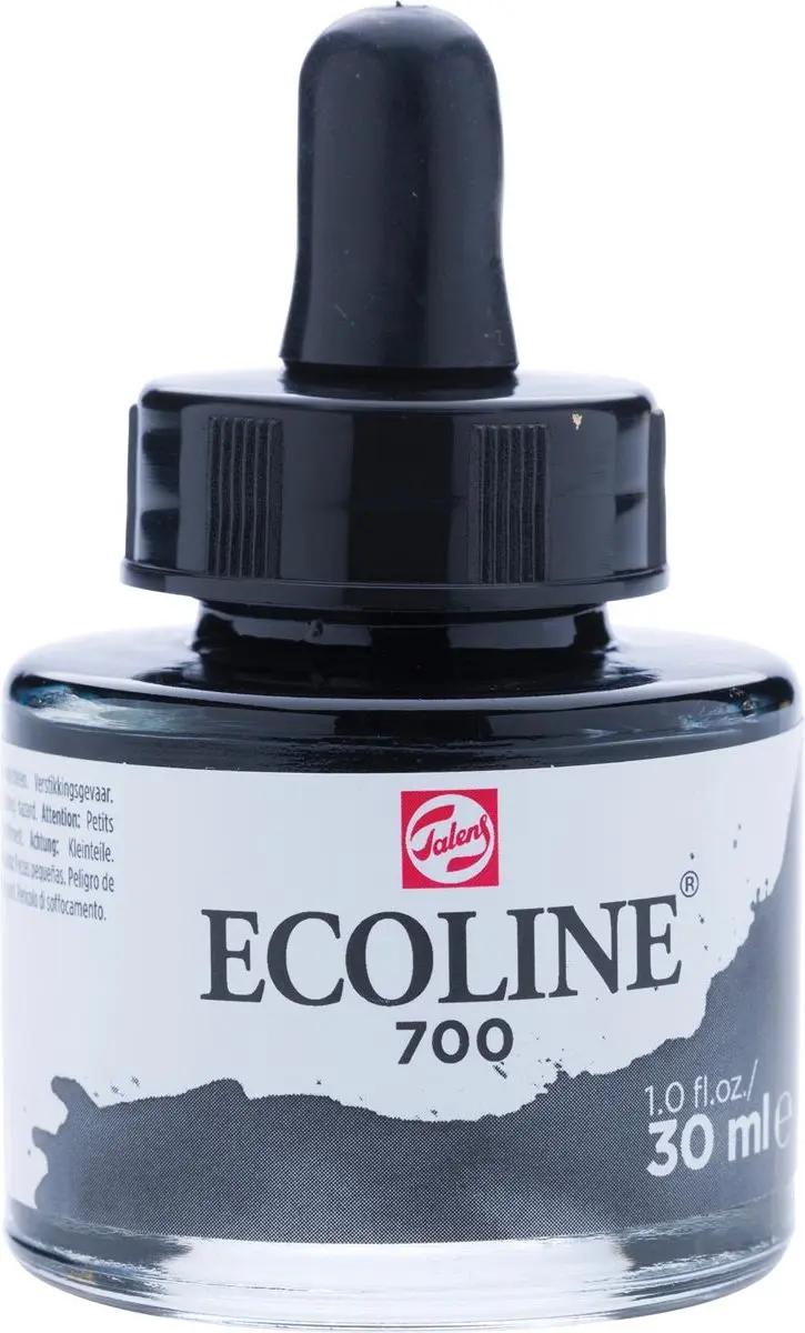 Talens Ecoline Waterverf Zwart 3x30ml