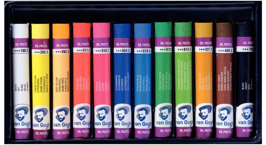 Van Gogh Oliepastel 12 Kleuren - Assorti