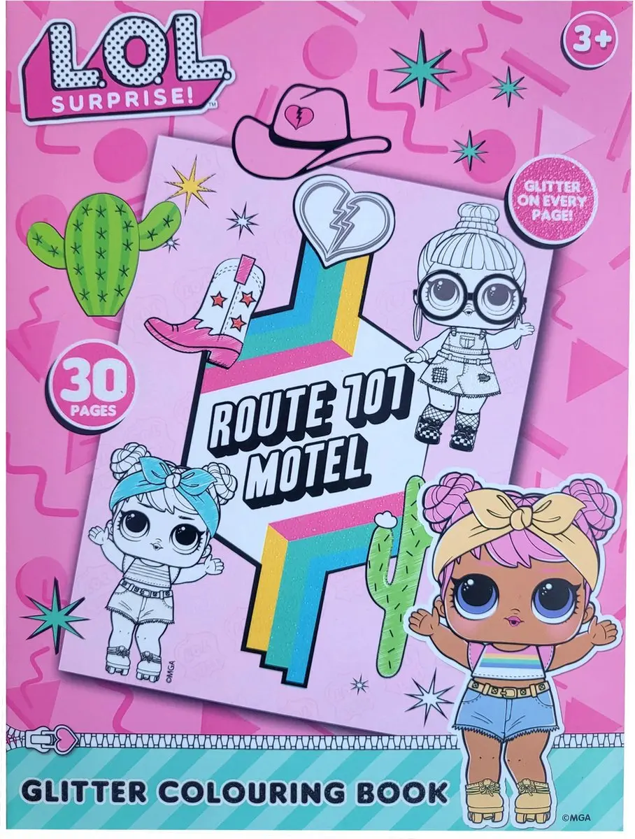 LOL Surprise! Glitter Kleurboek 30 Pagina's