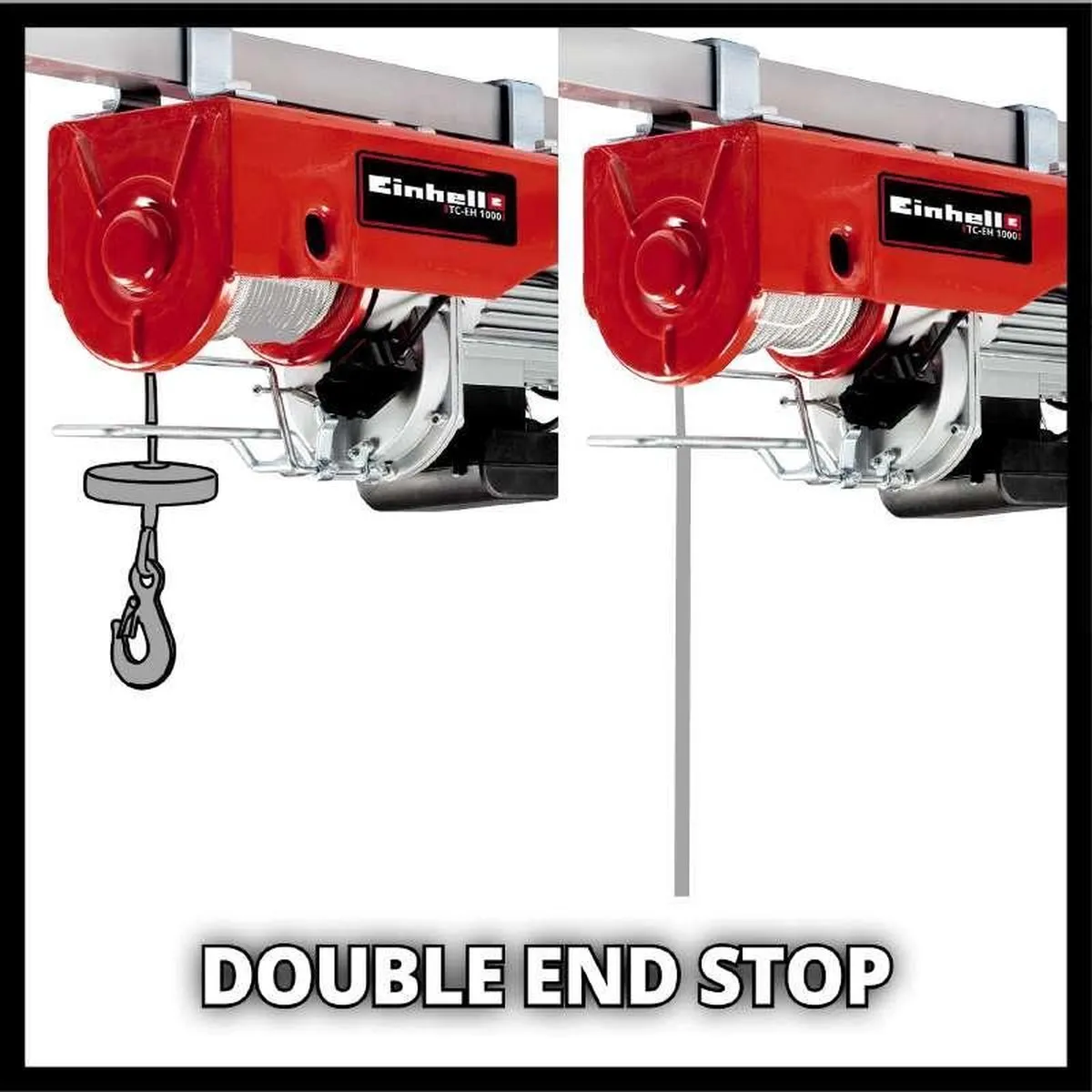 Einhell TC-EH 1000 Elektrische Kabeltakel 1600W - 500kg/999kg