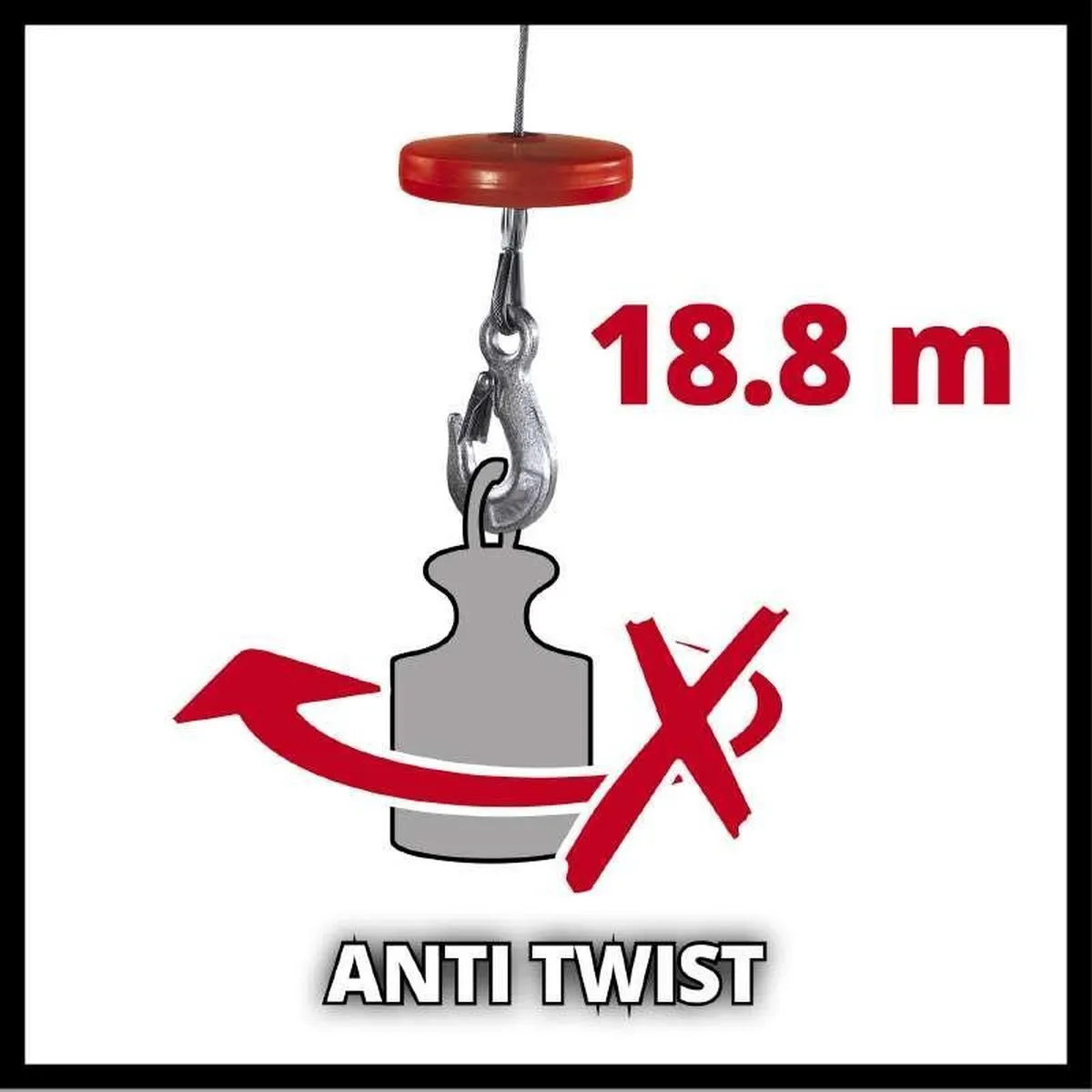 Einhell TC-EH 1000 Elektrische Kabeltakel 1600W - 500kg/999kg