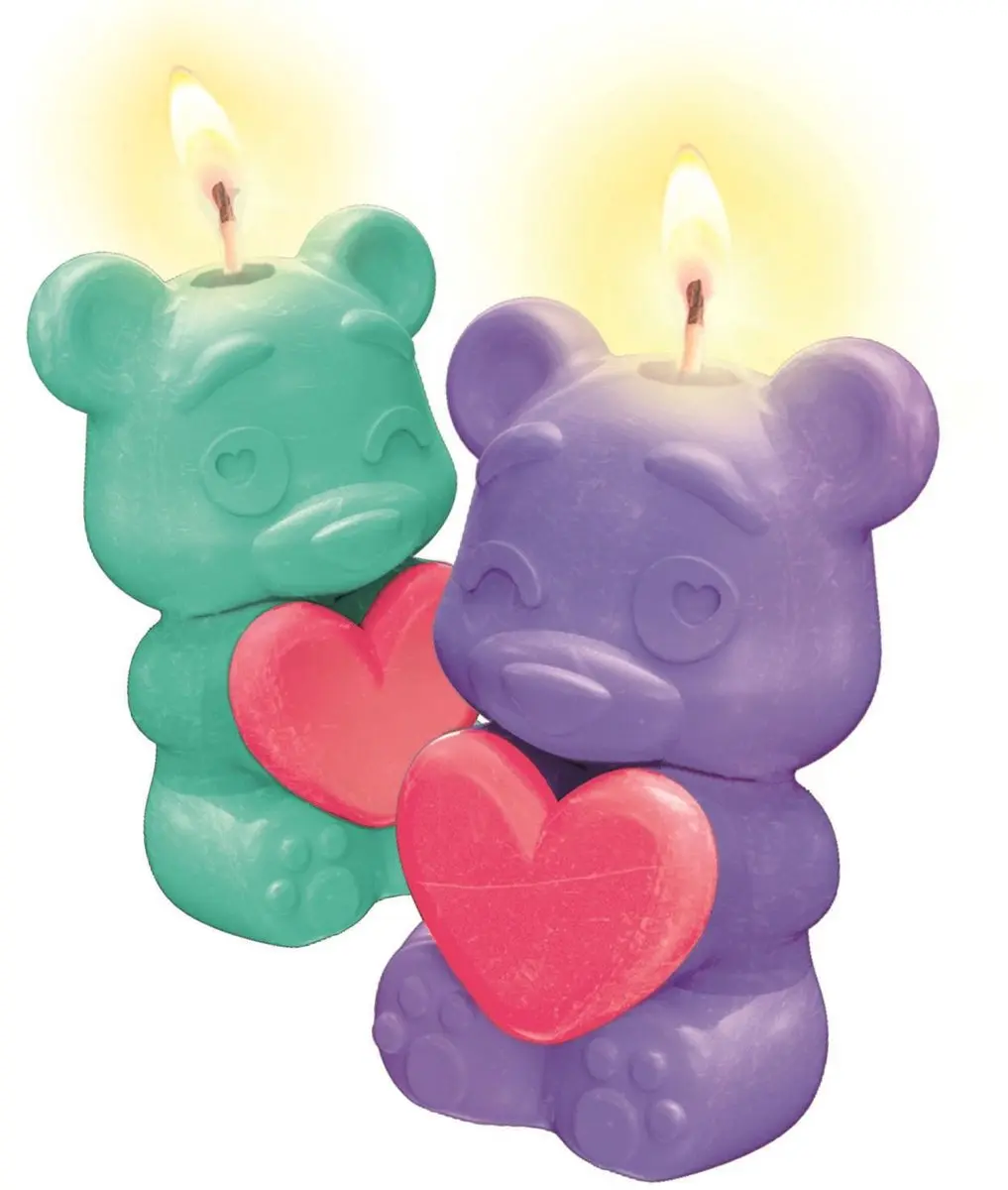 Clementoni Create Your Candles Love Bear Knutselpakket - Paars