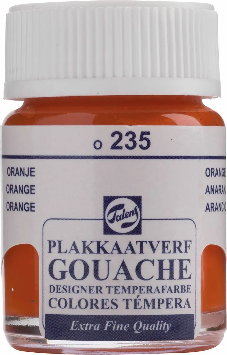 Talens Plakkaatverf Extra Fijn Oranje 235