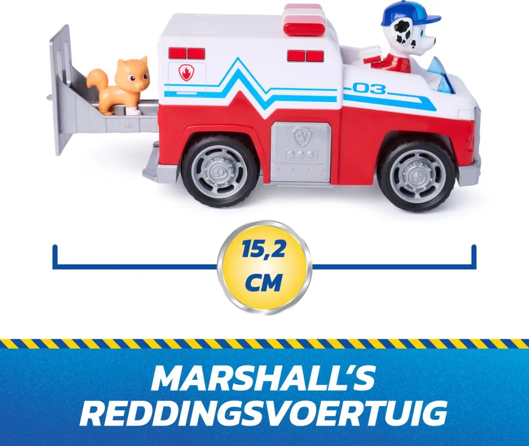 PAW Patrol Marshall Reddingsvoertuig 02312743 - 2 Figuren