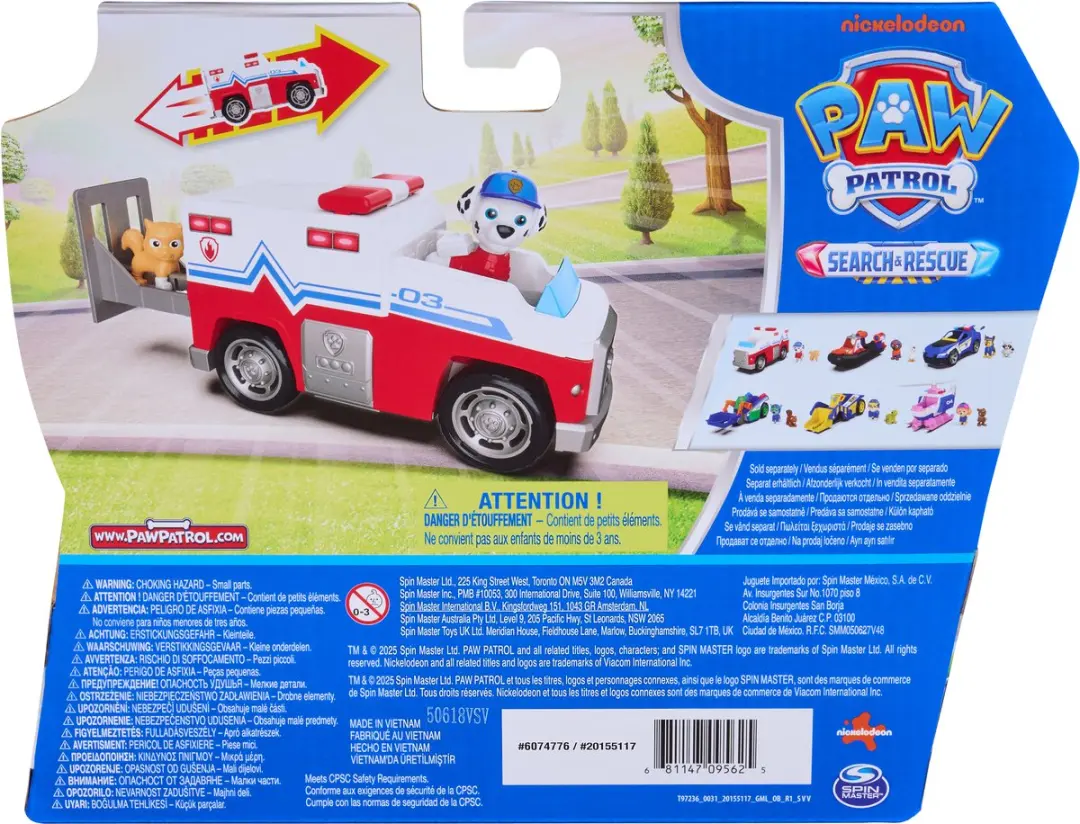 PAW Patrol Marshall Reddingsvoertuig 02312743 - 2 Figuren - afbeelding 6 van 6