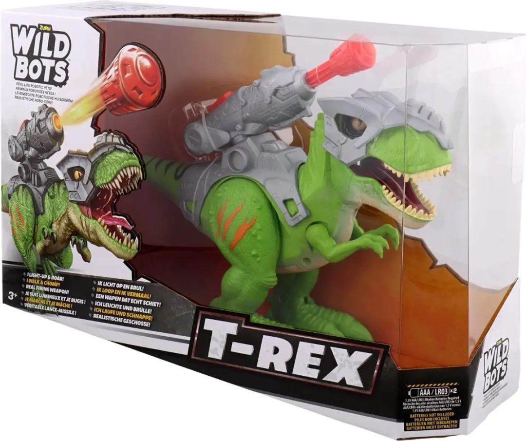 Zuru Robo Alive Dinosaurus T-Rex Glow In The Dark - Groen
