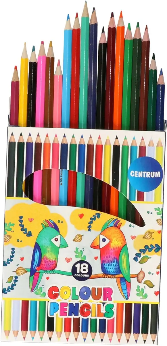 Centrum Kleurpotloden - 18 Stuks - Multi