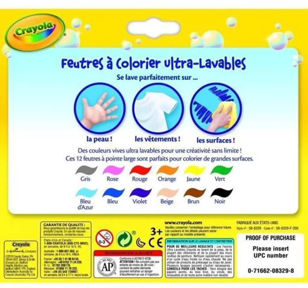 Crayola Vilstiften Kegelpunt 12 Stuks - Multi