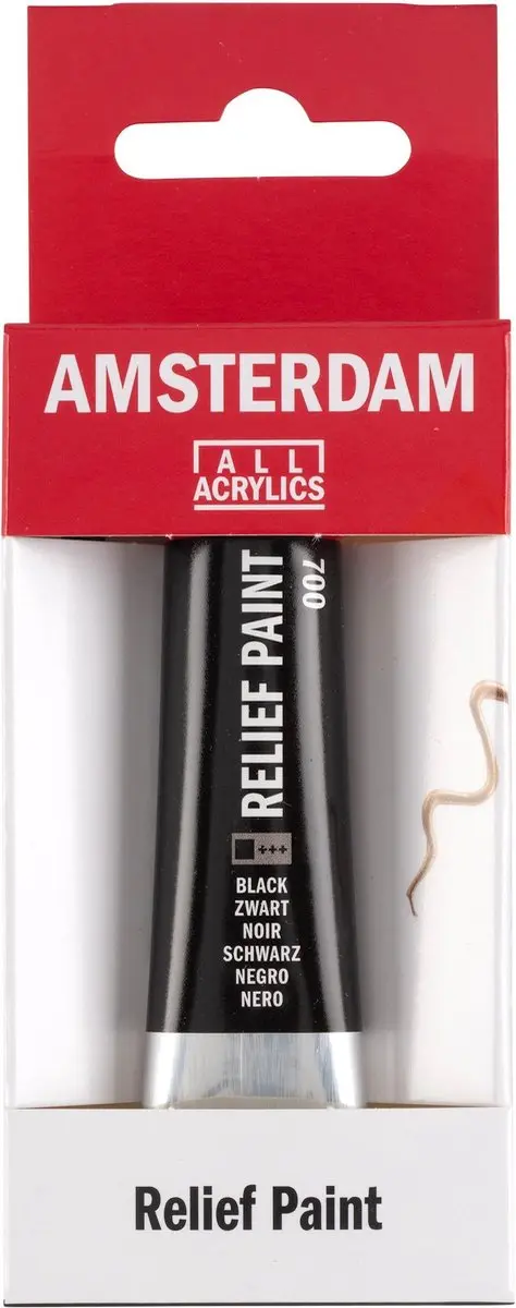 Talens Relief Paint Amsterdam Zwart 20ml
