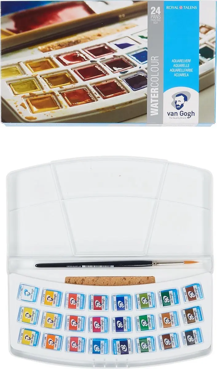 Van Gogh Aquarelverfset 24 Kleuren - 24ml
