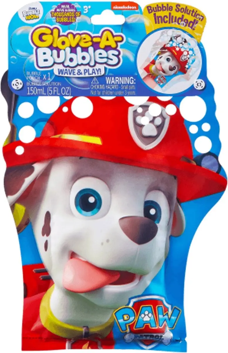 ZURU Paw Patrol Marshall Bellenblaas Handschoen - Blauw/Rood/Wit
