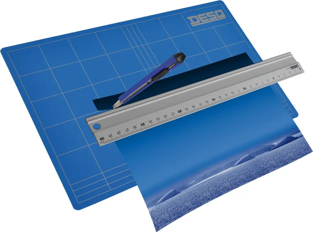 Desq Snijmat 86.10691 - 3 Laags Zelfherstellend - 30x45cm Blauw