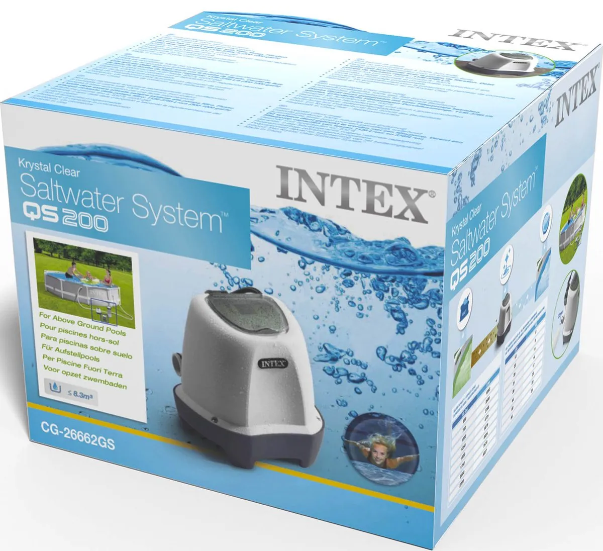 Intex Krystal Clear Zoutwater Systeem QS200 26662GS - 3.785 l/h
