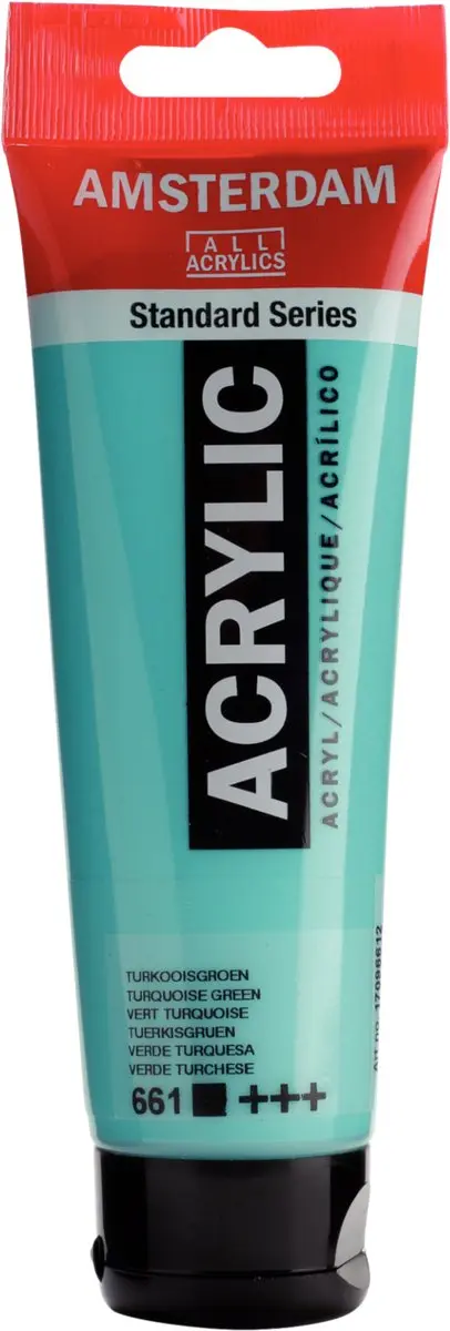 Amsterdam Standard Acrylverf 120ml - Turkooisgroen - afbeelding 6 van 6
