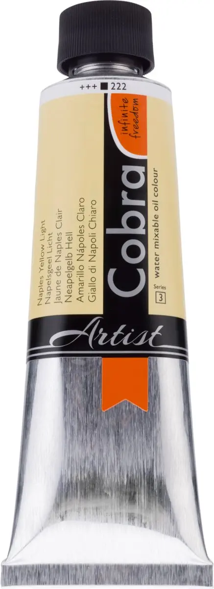 Cobra Artist Watervermengbare Olieverf Napelsgeel Licht 150ml