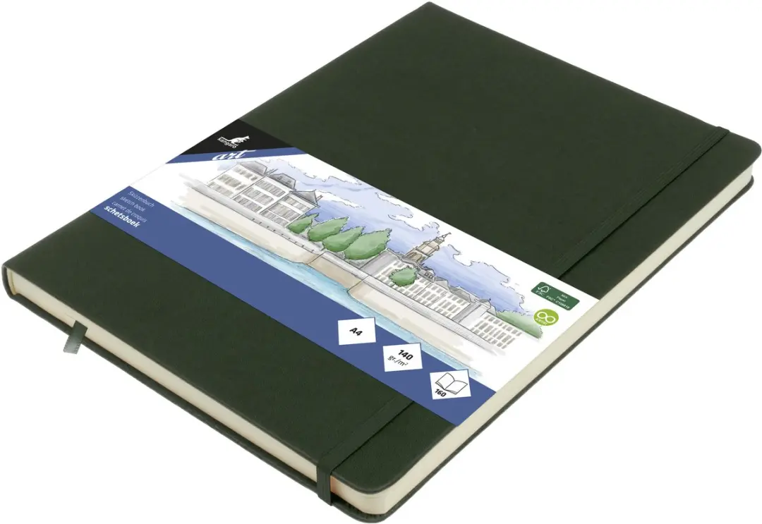 Kangaro Schetsboek A4 Forest Green