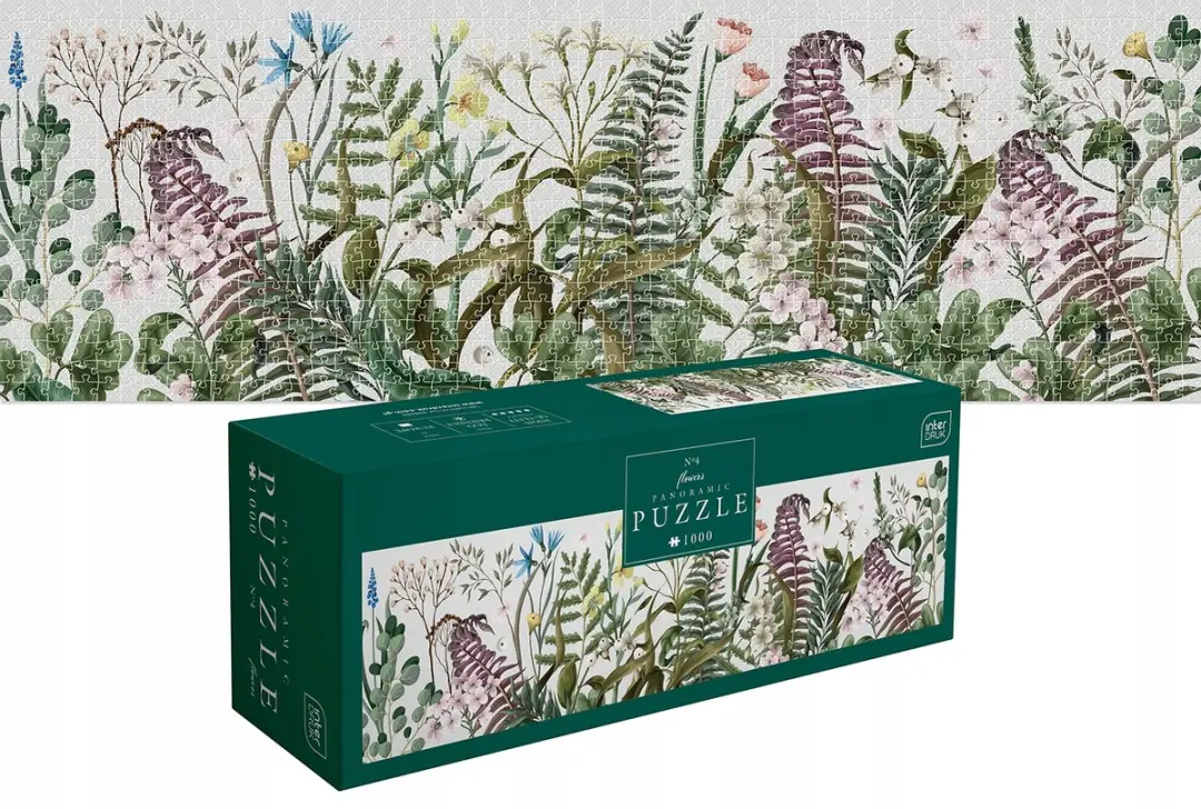 Geronimo Games Panoramische Puzzel Bloemen 1000 Stuks