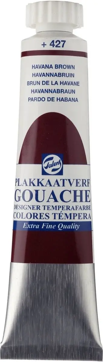 Talens Plakkaatverf Gouache Extra Fine 427 Havannabruin 20ml