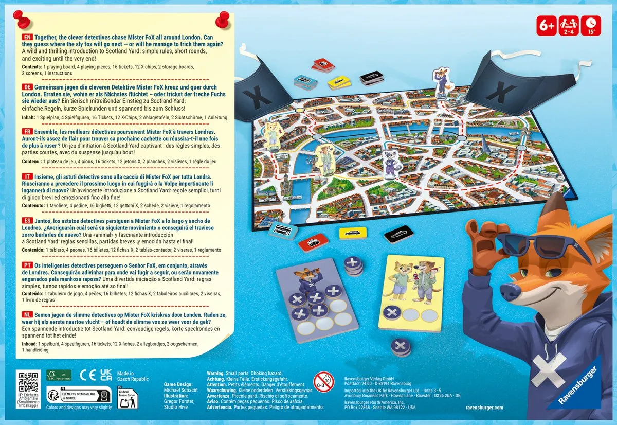 Ravensburger Scotland Yard Junior - Bordspel