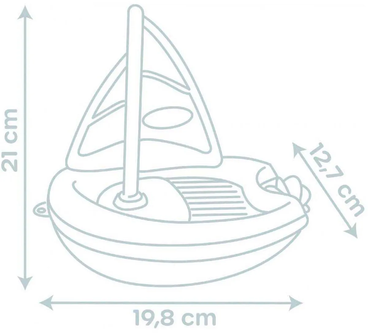 Smoby LS Zeilboot 7600140407 - Blauw/Wit