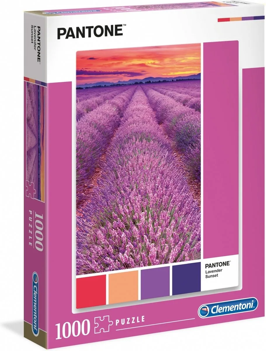 Clementoni Pantone Puzzle Collectie Vivid Viola 1000 Stuks