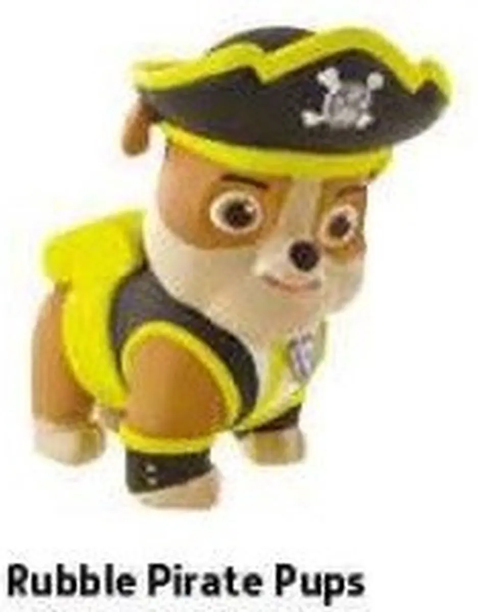 PAW Patrol Pirate Pups Rubble Taarttopper 6cm
