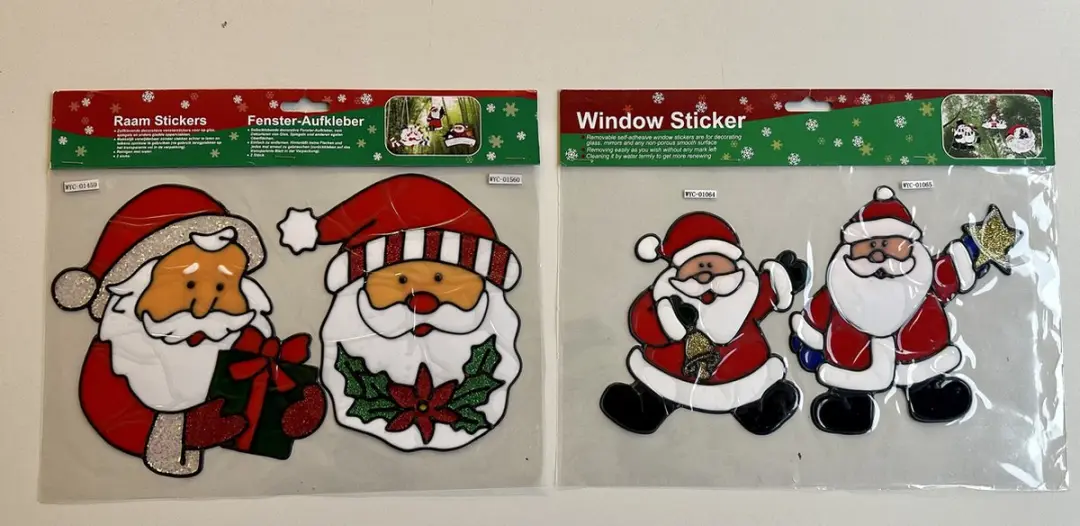 Impuls Kerst Raamstickers Set 4 Stuks