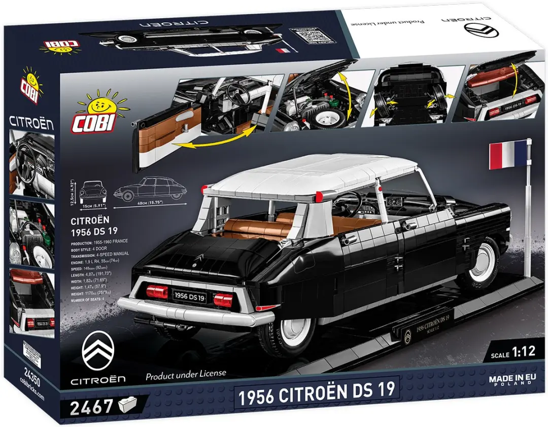 Cobi 24350 Citroen DS19 1956 EXE Edition - 2467 Onderdelen