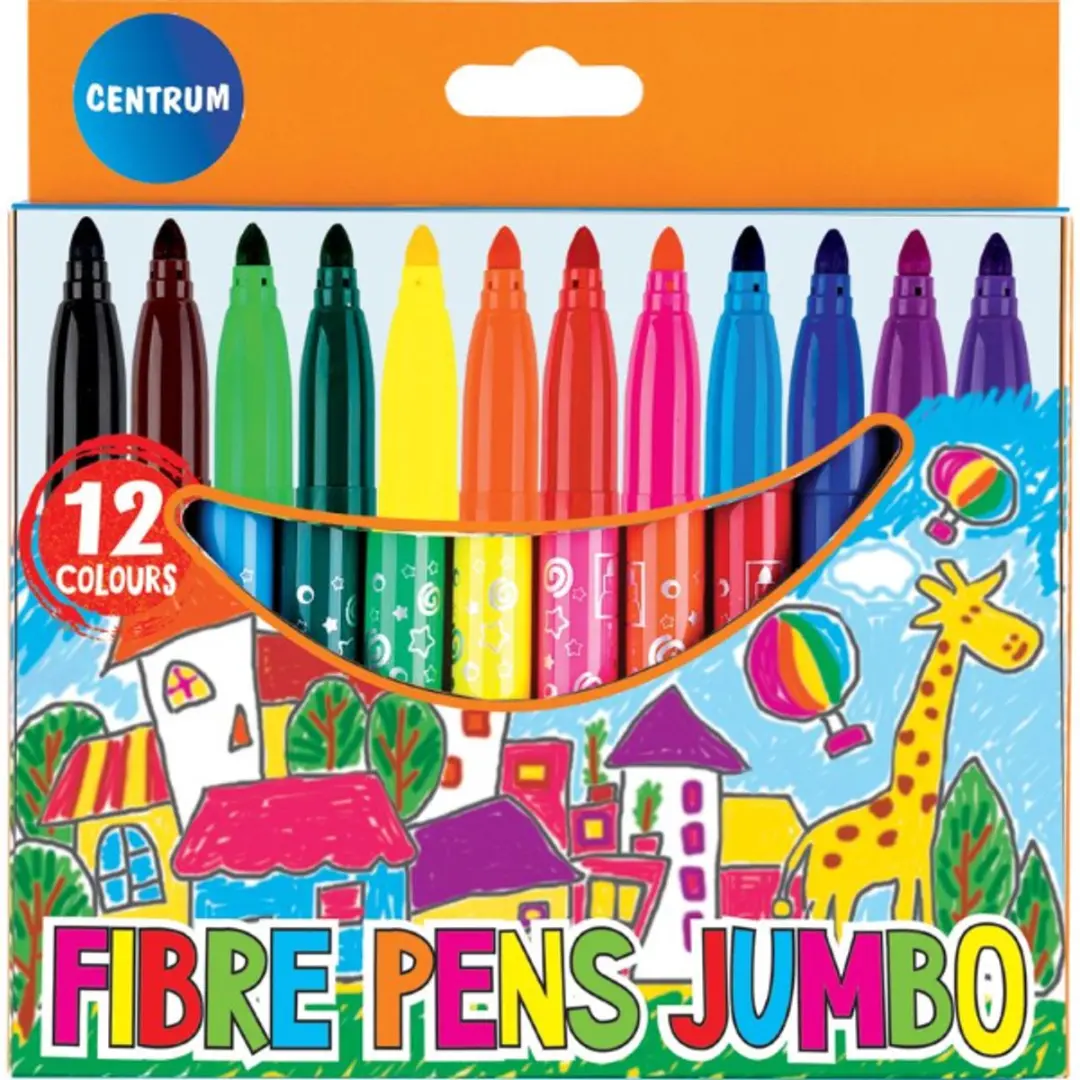 Centrum Viltstiften 3mm - 12 Stuks - Multicolor