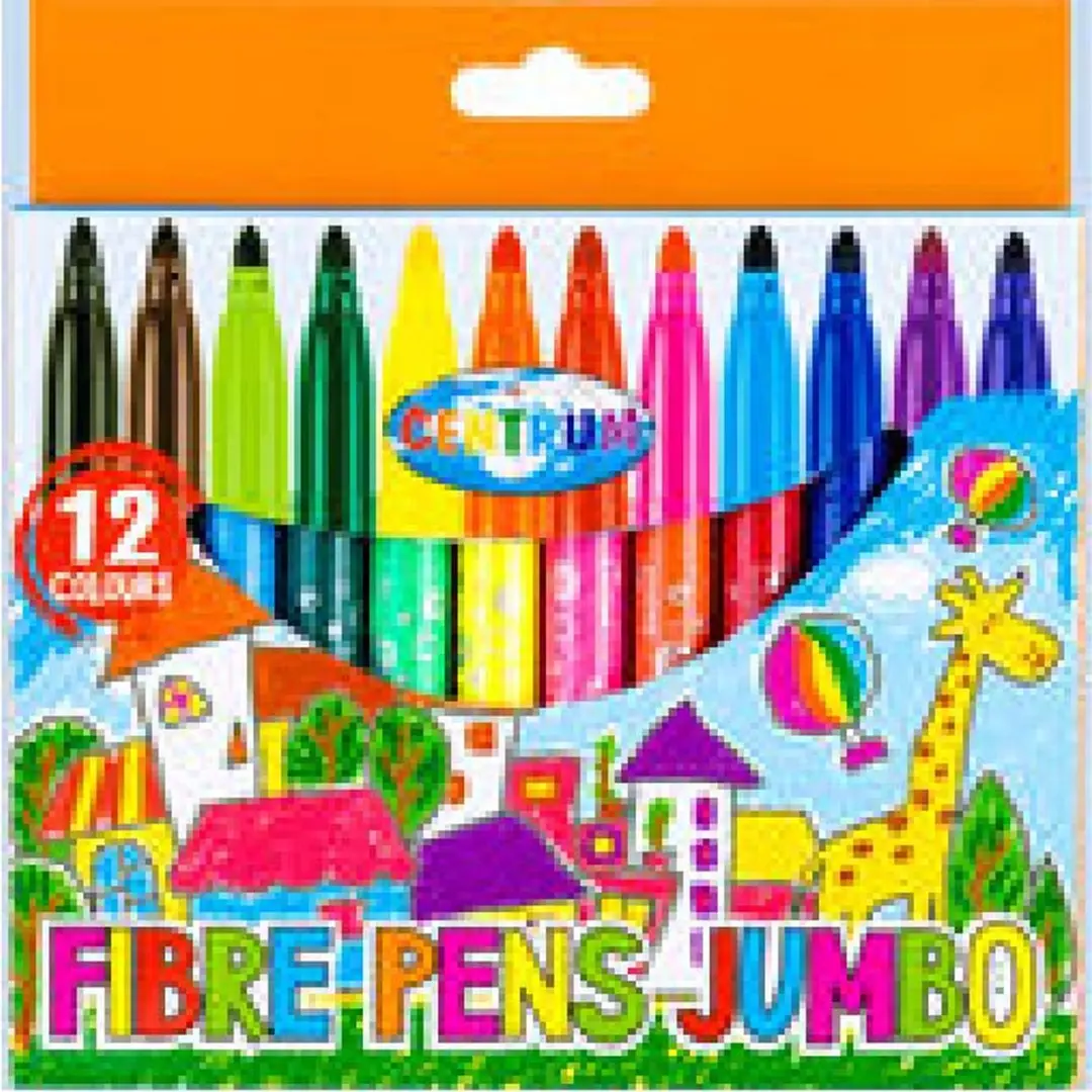 Centrum Viltstiften 3mm - 12 Stuks - Multicolor