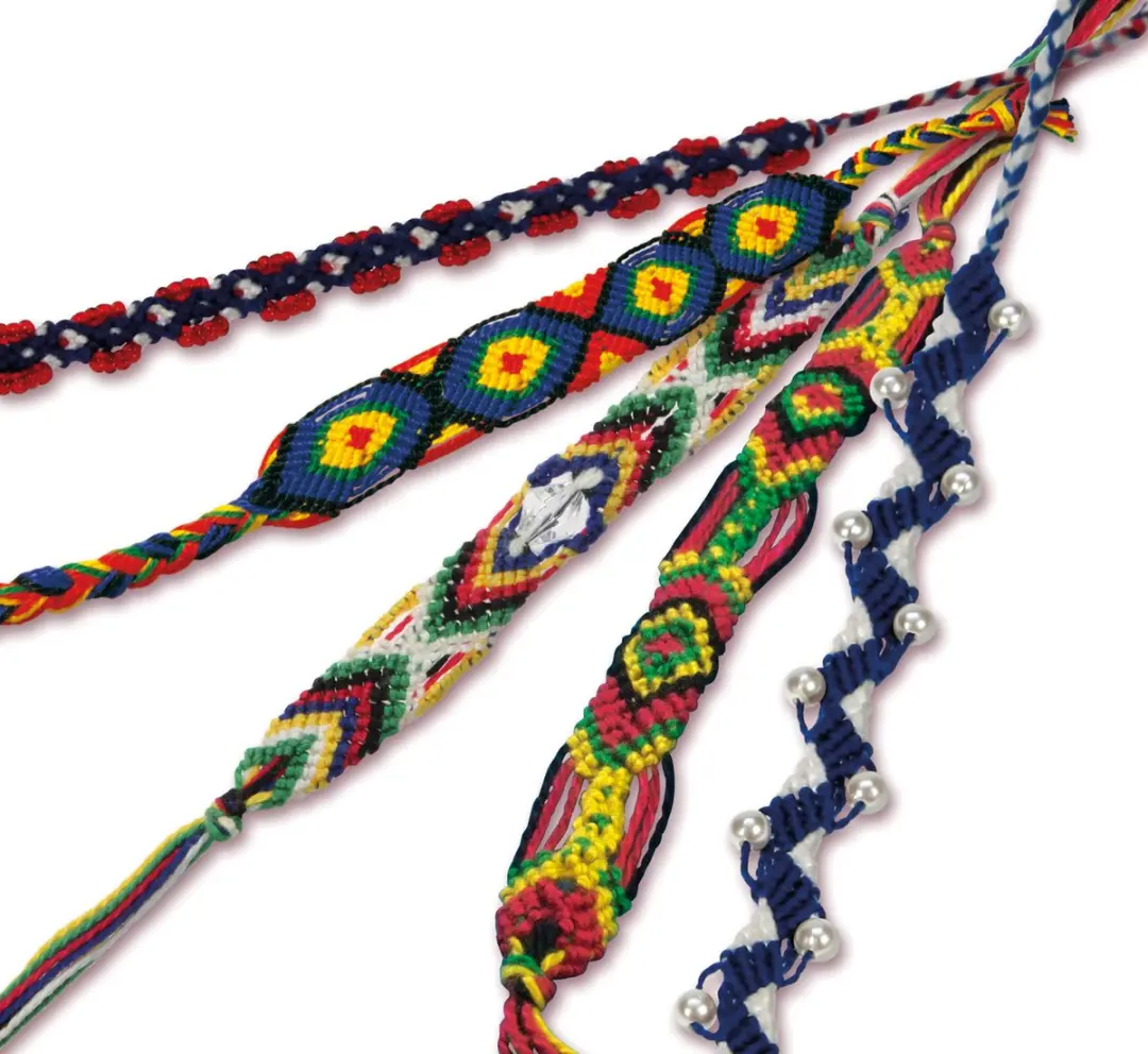 Lena Maak Je Eigen Vriendschapsbandjes Wol - 7-delig Multicolor