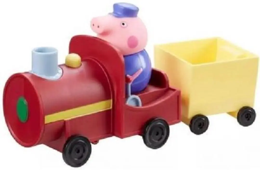 Peppa Pig Opa's Trein en Wagon met Figuur