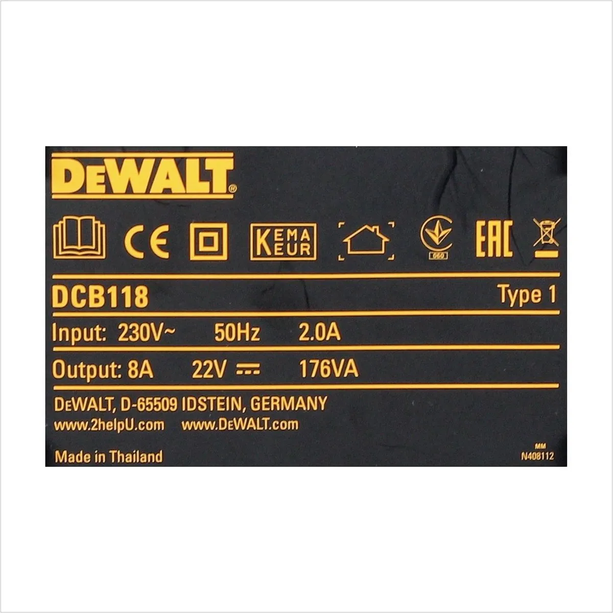 DeWalt DCB118 XR FlexVolt Acculader 54V/18V