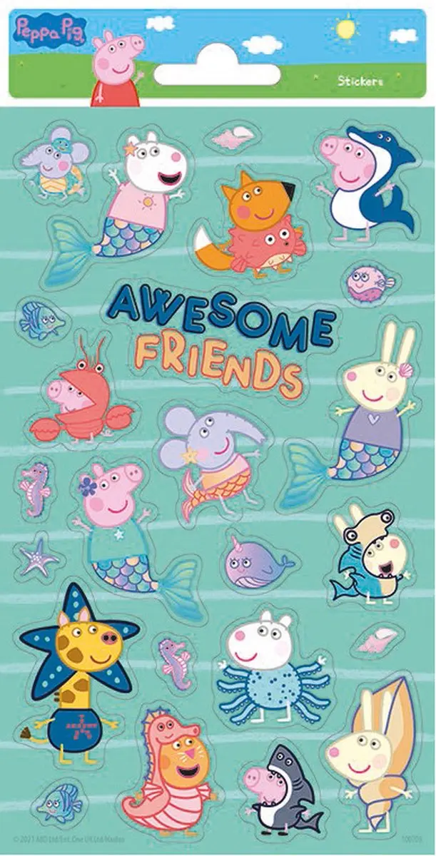 Peppa Pig Stickervel Junior 60-delig