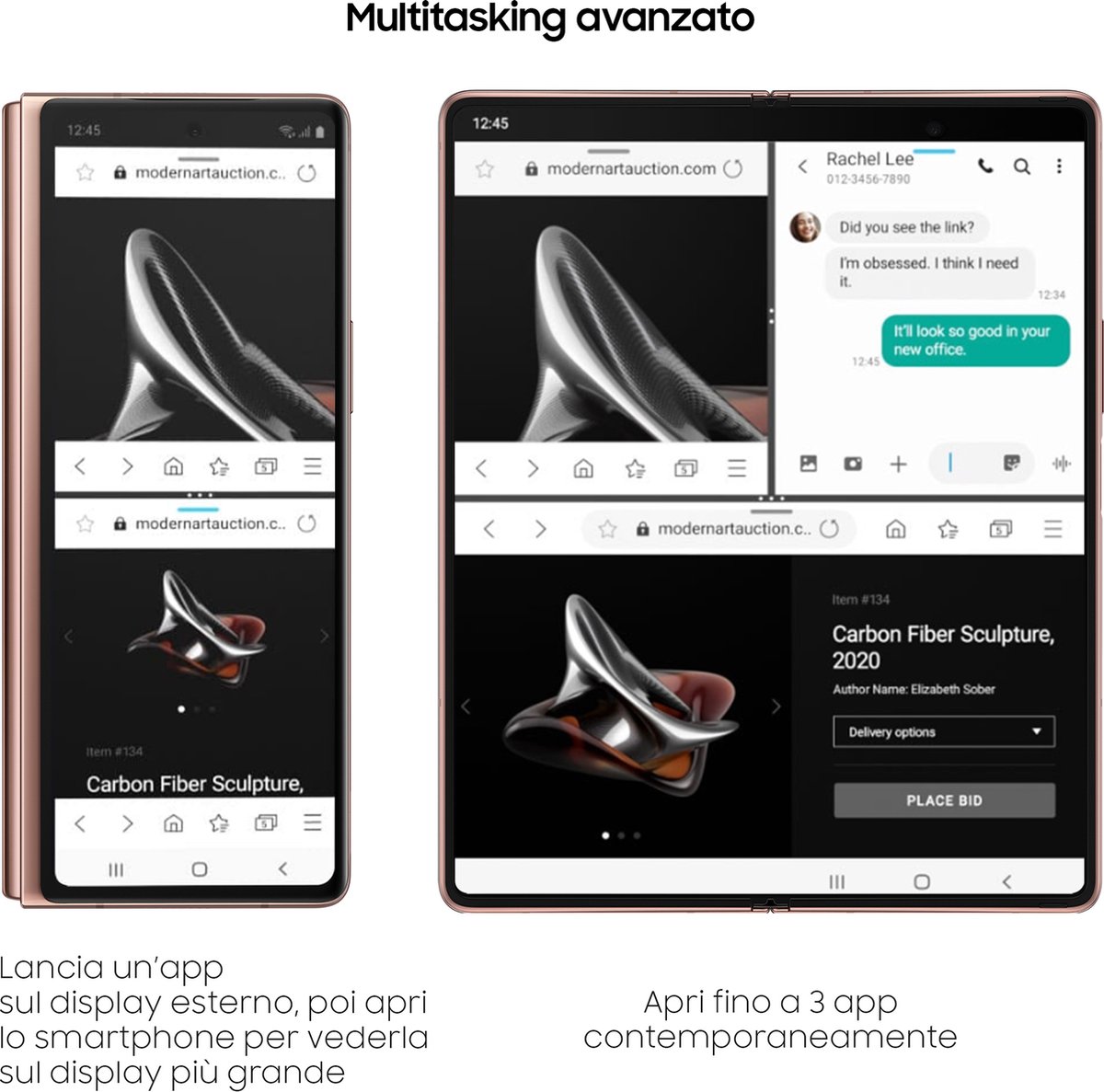 Samsung Galaxy Z Fold 2 5G - 256GB - Mystic Bronze