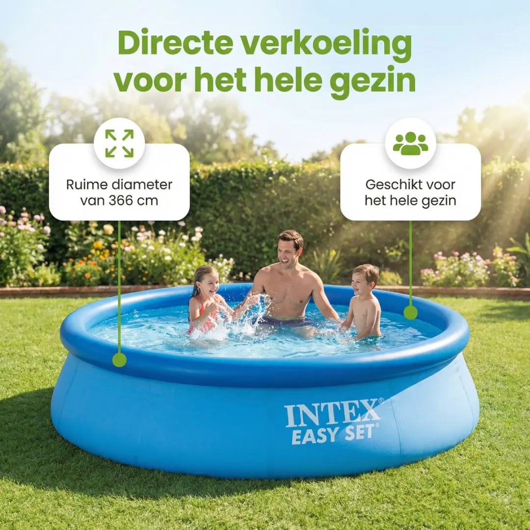 Intex Easy Set Zwembad 366x76cm - Blauw - 5621L