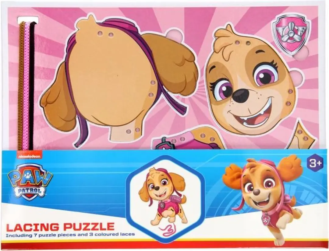 PAW Patrol Rijgveter Puzzel - 7 Stuks Multi - afbeelding 6 van 6