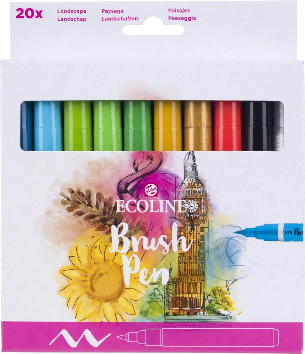Ecoline Brush Pen Set Landschappen