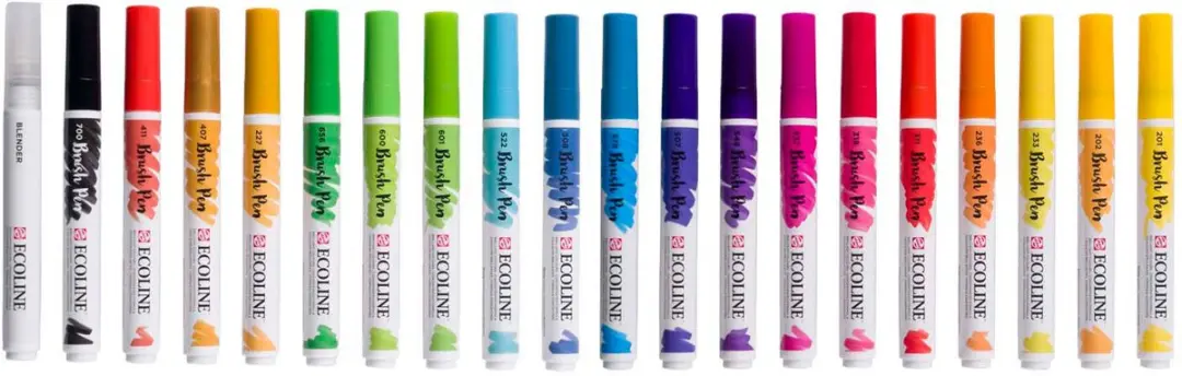 Ecoline Brush Pen Set Landschappen - 20 Stuks