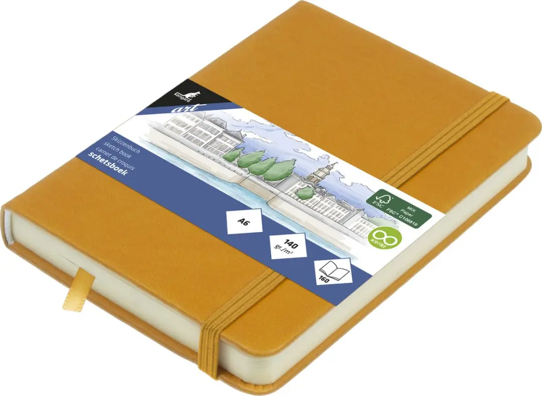 Kangaro K-861211 Schetsboek A6 Okergeel