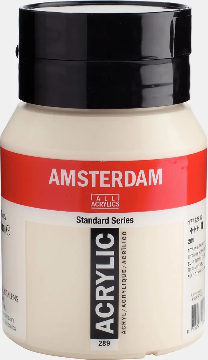 Amsterdam Standard Acrylverf 500ml - Titaanbuff Licht 289