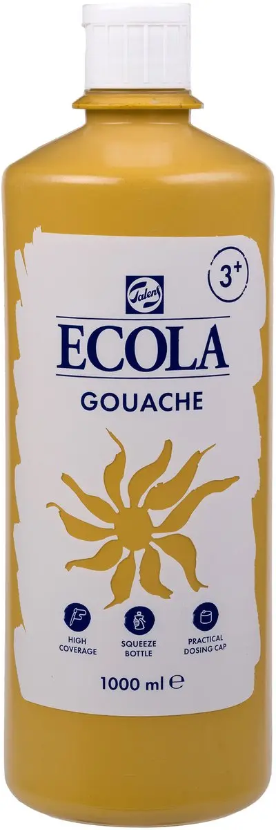 Talens Ecola Gele Oker Plakkaatverf 1000ml