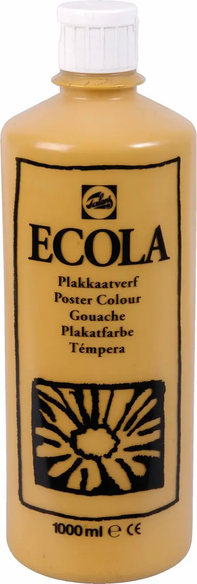 Talens Ecola Gele Oker Plakkaatverf 1000ml
