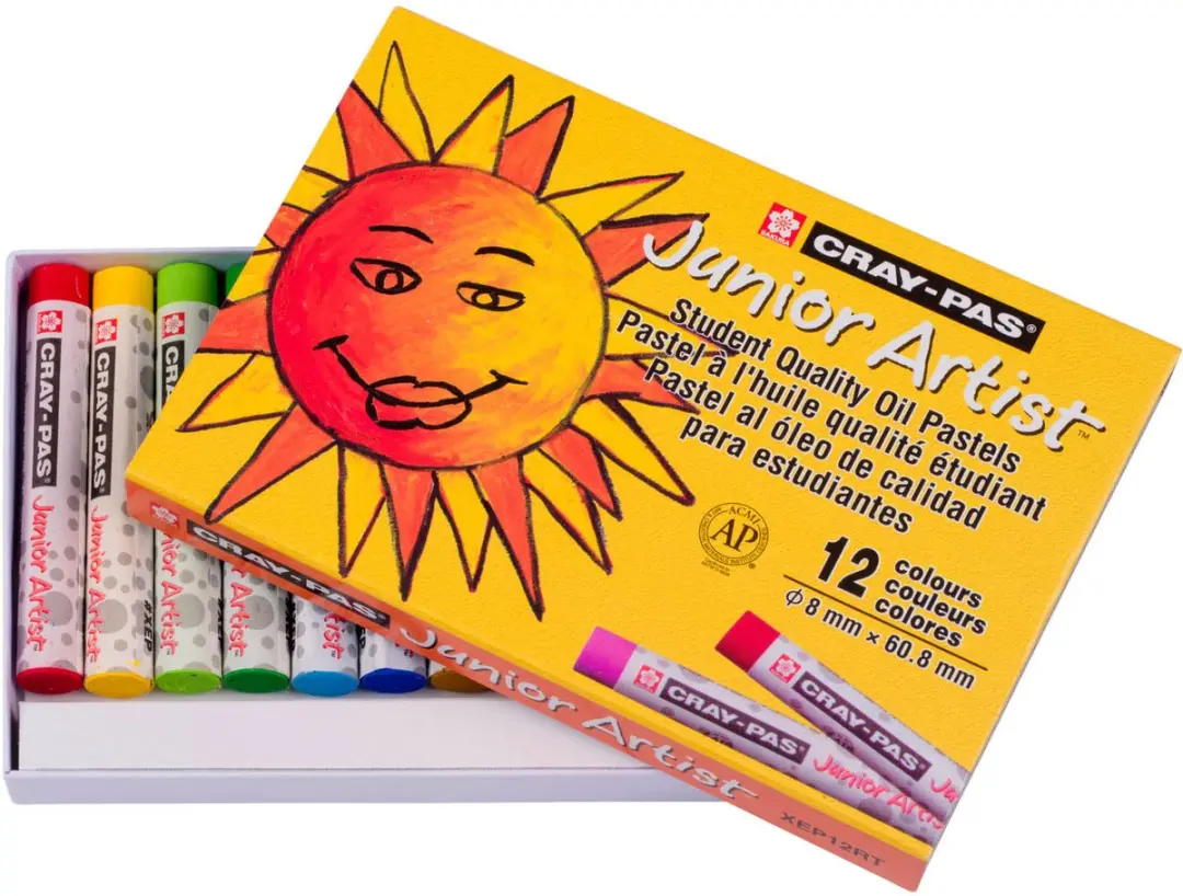 Sakura Cray-Pas Junior Artist Oliepastels - 12 Kleuren
