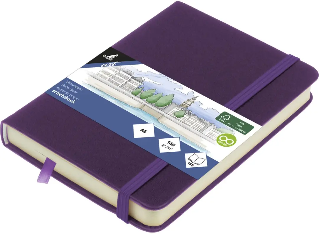 Kangaro K-861272 Schetsboek A6 Purple Heart