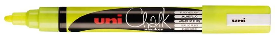 uni-ball Krijtstift 1.8-2.5mm Geel - 6 Stuks