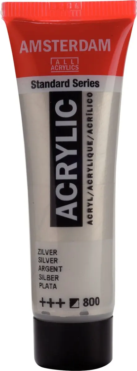 Royal Talens Amsterdam Acrylverf Zilver 20ml