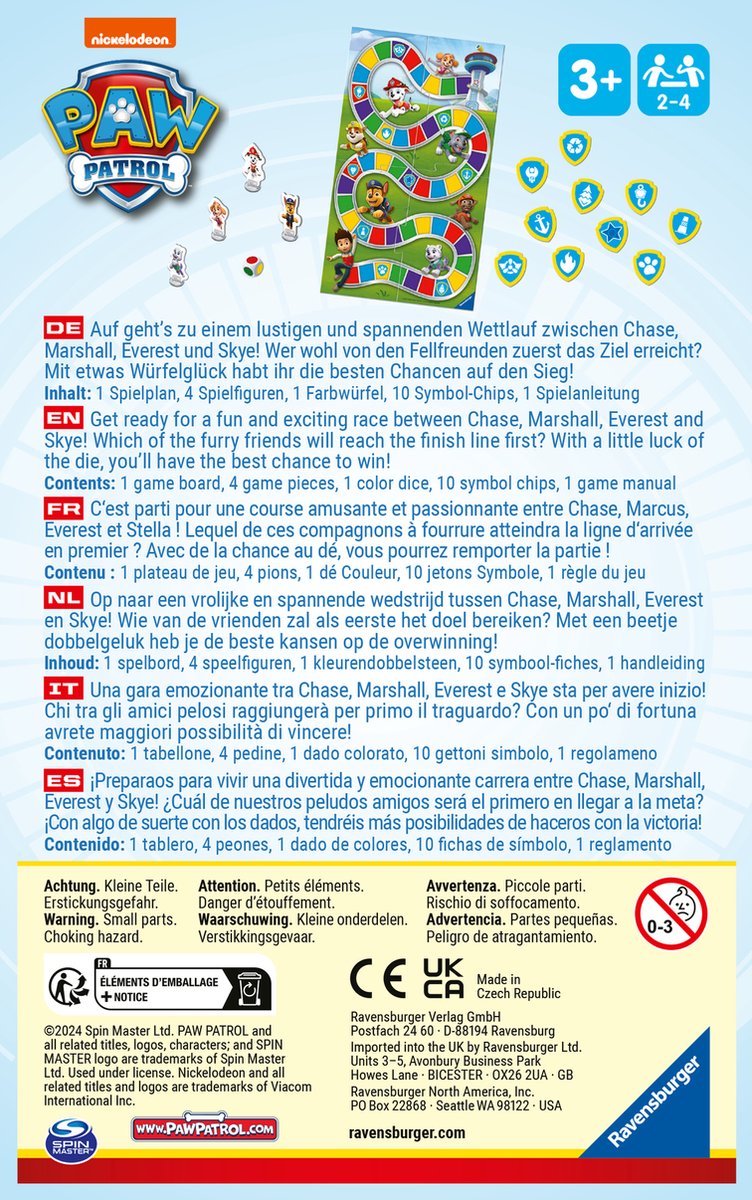 Ravensburger Paw Patrol Race the tower! - Pocketspel