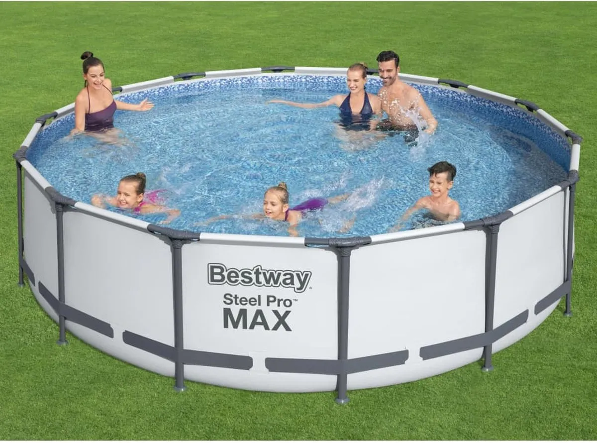 Bestway Steel Pro MAX Zwembadset 427x107cm - 15.232L - Zilver